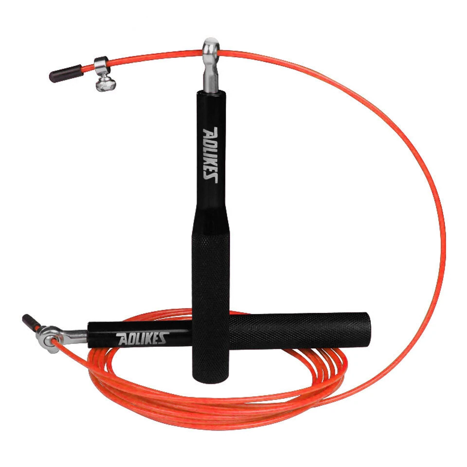 (image for) AOLIKES 3 in 1 Speed Jump Rope Steel Cable Professional Gym Skipping Rope with Carry Bag