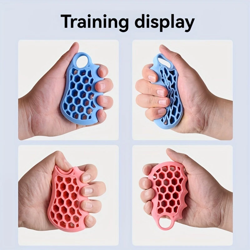 (image for) KALOAD 10-50lbs Silicone Grip Device Palm Rehabilitation Training Hand Exercise Grip Circle Fitness Grip Circle Hand Muscle Massager