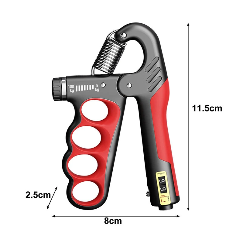 (image for) KALOAD 5-100KG Adjustable Hand Grip Strength Trainer Mechanical Counter Forearm Exerciser Power Strengthener for Gym Fitness Equipment with Counting Function